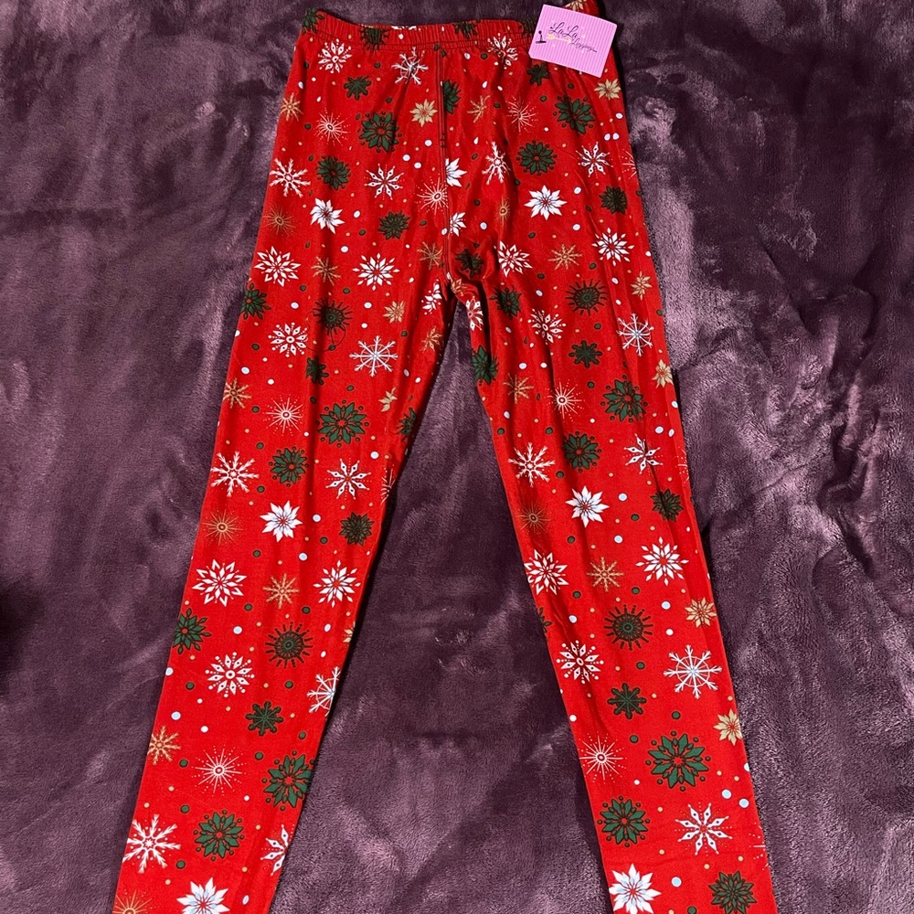 Christmas Leggings OS 3-14 NWT